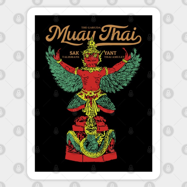 Muay Thai Tattoo The Garuda Sticker by KewaleeTee